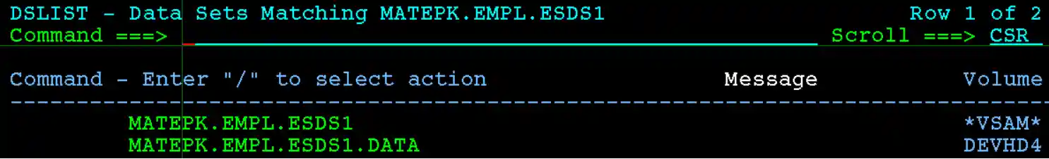 Verify ESDS Alter