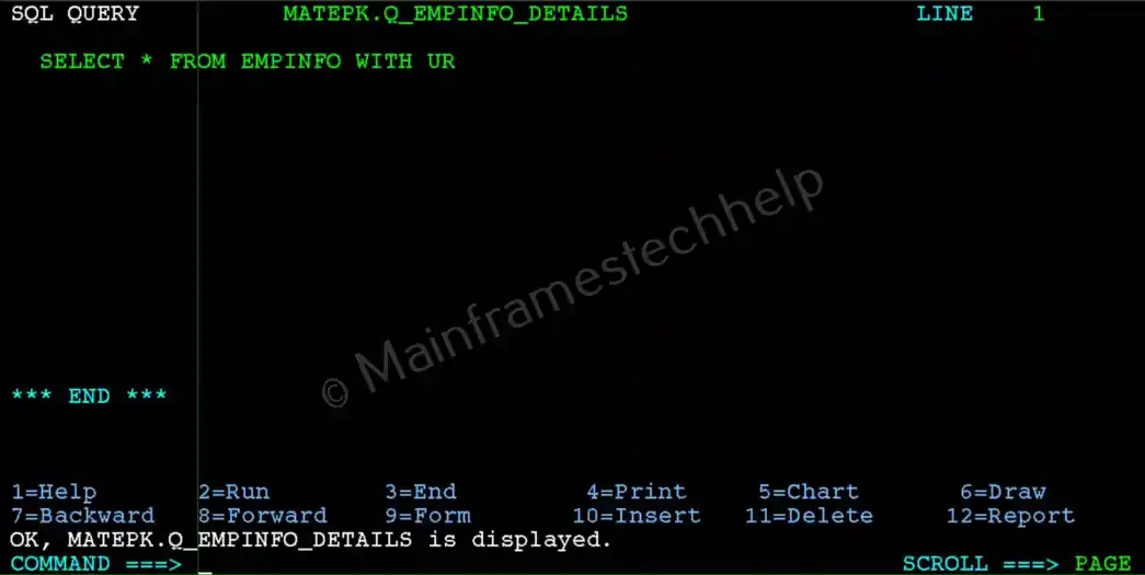 Manage Saved Query