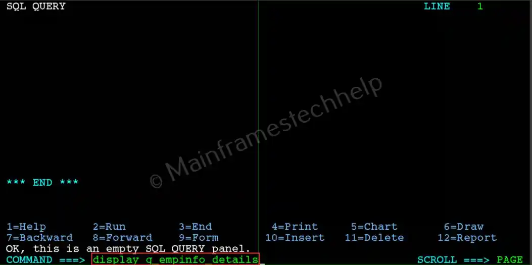 Manage Saved Query