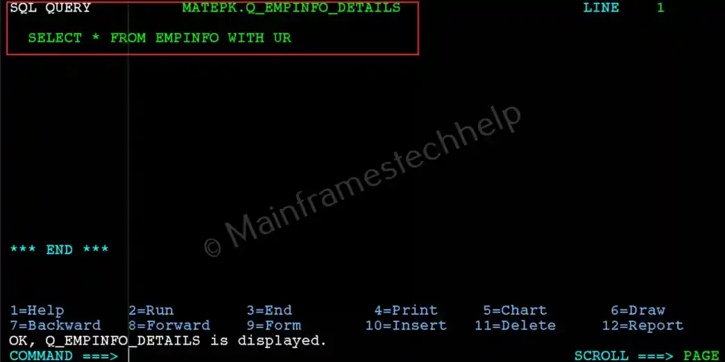 Manage Saved Query