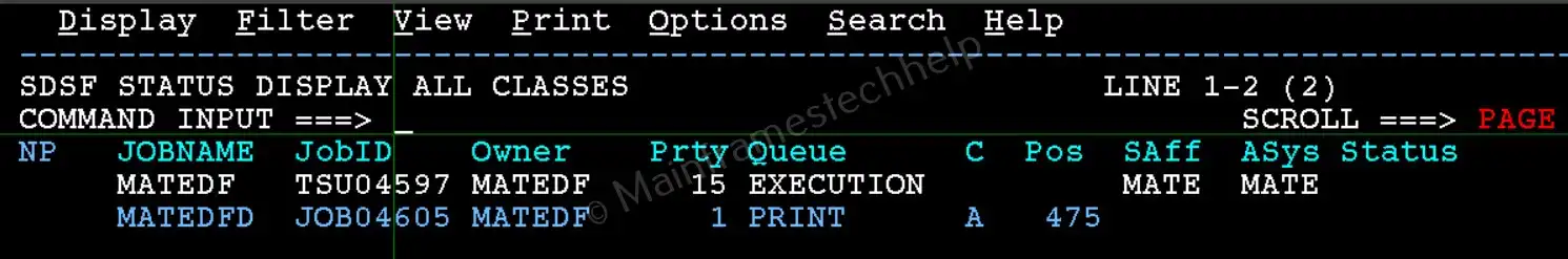 Accessing SDSF
