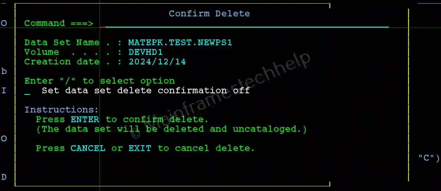 Delete PS Example