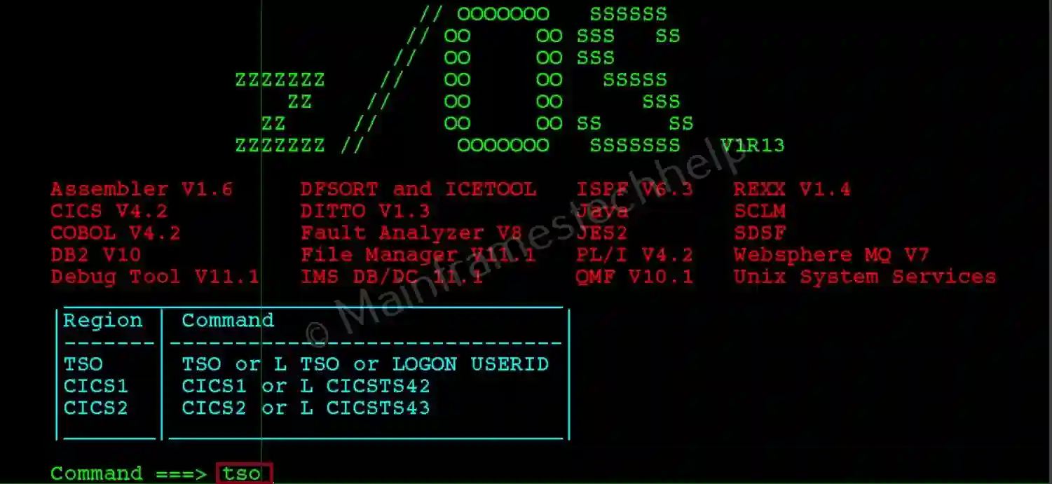 Navigate to ISPF