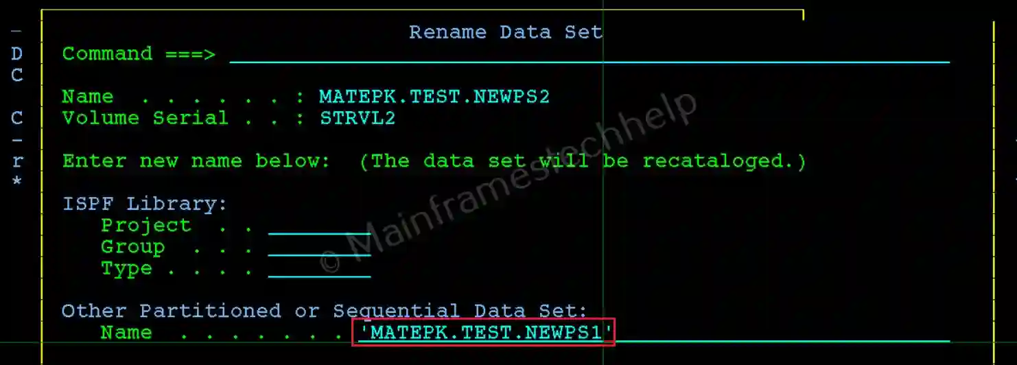 Rename PS File